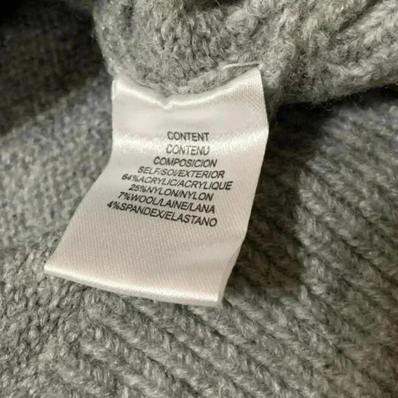 WAYF Mock Neck Tie Waist Gray Sweater XS - Picture 6 of 7